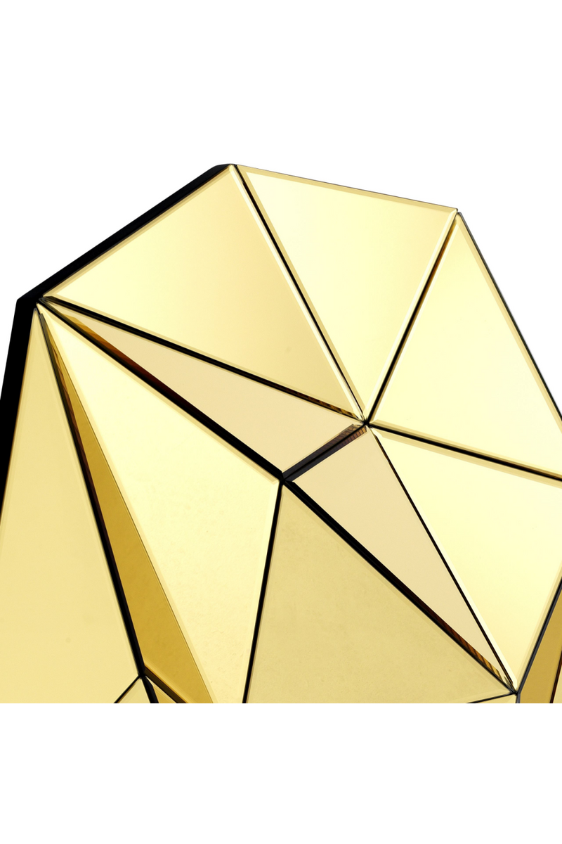 Gold 3D Faceted Mirror | Eichholtz Topanga | OROA TRADE