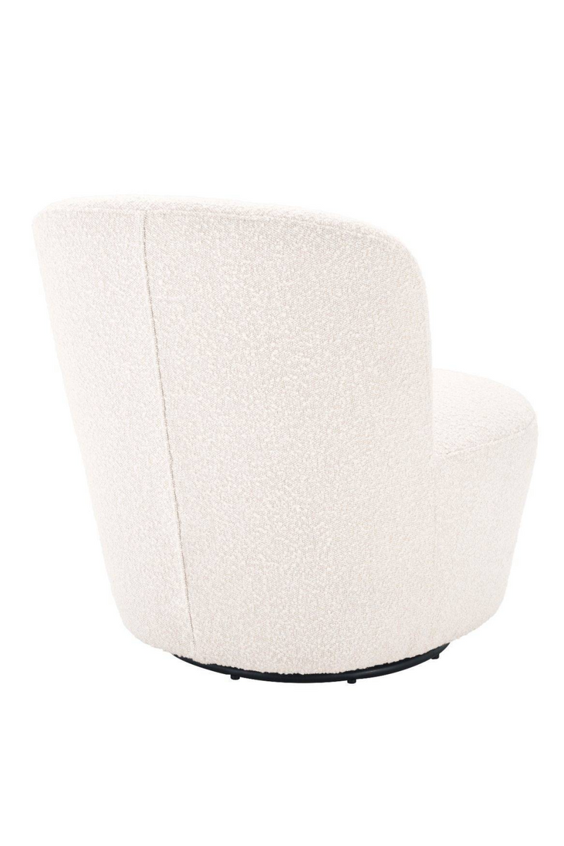 White Domed Back Swivel Chair | Eichholtz Doria | Oroatrade