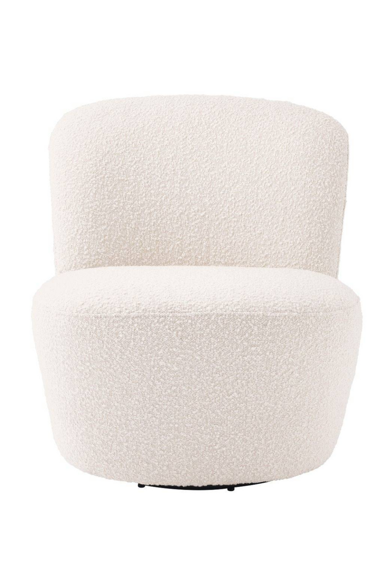 White Domed Back Swivel Chair | Eichholtz Doria | Oroatrade