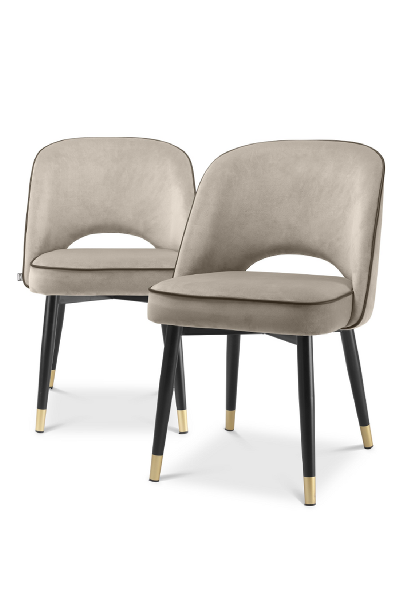 Velvet Cut-Out Dining Chairs (2) | Eichholtz Cliff | Oroatrade.com