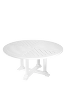 White Round Outdoor Dining Table L | Eichholtz Bell Rive | Oroatrade.com