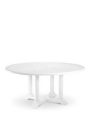 White Round Outdoor Dining Table L | Eichholtz Bell Rive | Oroatrade.com