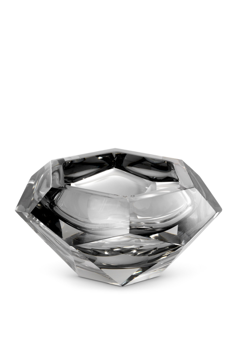 Gray Crystal Glass Bowl | Eichholtz Las Hayas | OROA TRADE