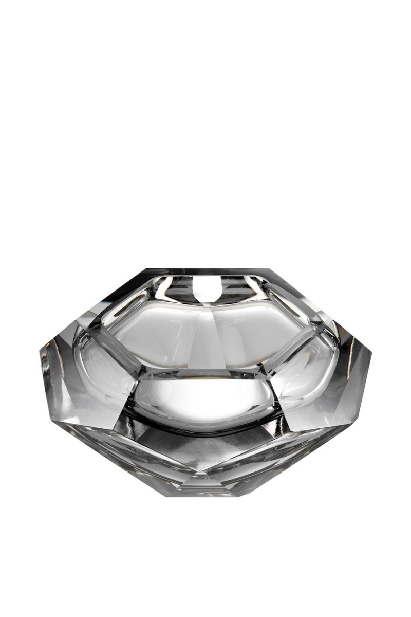 Gray Crystal Glass Bowl | Eichholtz Las Hayas | OROA TRADE