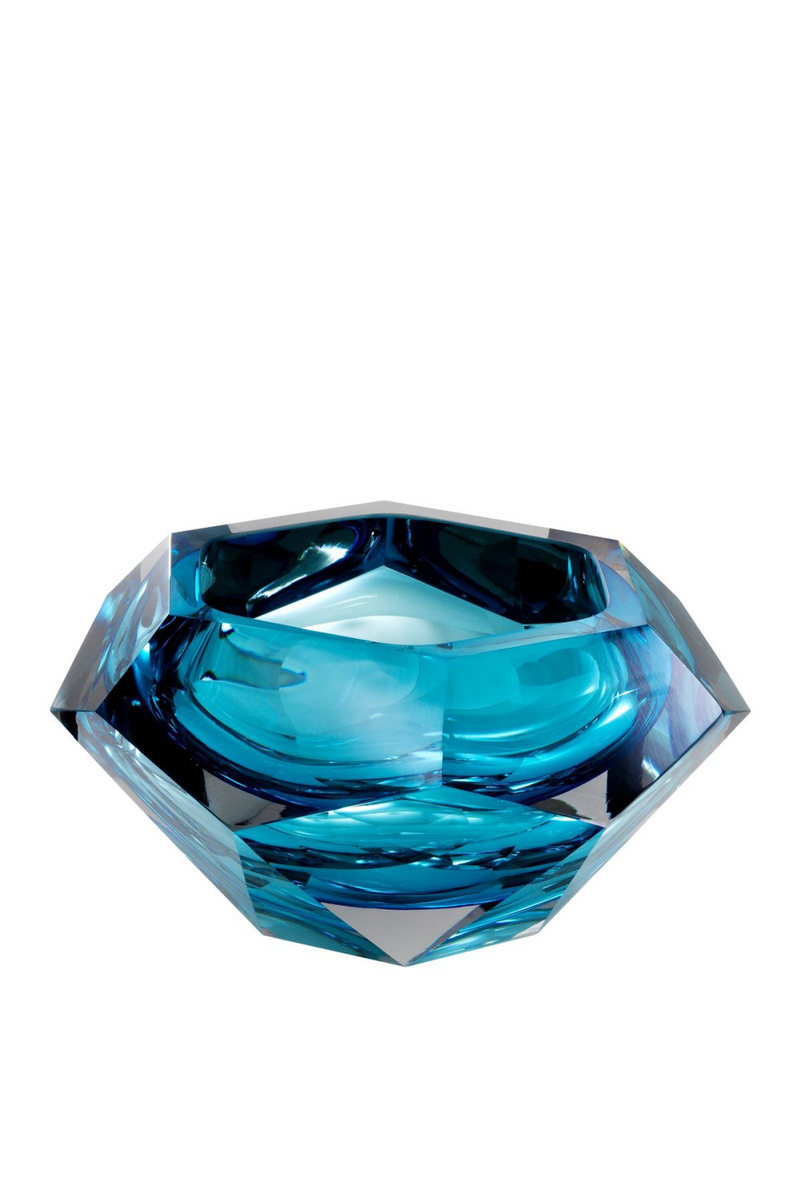 Blue Crystal Glass Bowl | Eichholtz Las Hayas | OROA TRADE