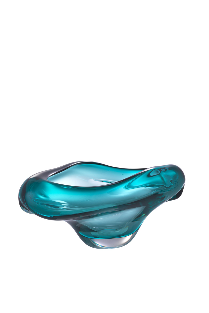 Turquoise Handblown Glass Bowl | Eichholtz Darius | OROA TRADE