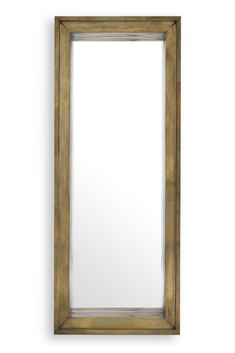 Vintage Brass Rectangular Mirror | Eichholtz Magenta | OROA TRADE