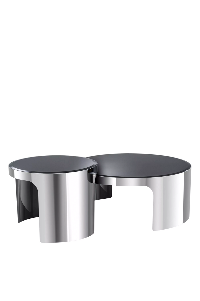 Silver Nesting Coffee Table Set Of 2 | Eichholtz Piemonte | OROA TRADE