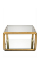 Brass Glass Box Side Table | Eichholtz Callum | Oroatrade.com