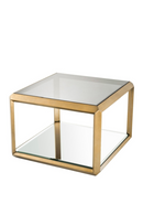 Brass Glass Box Side Table | Eichholtz Callum | Oroatrade.com