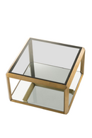 Brass Glass Box Side Table | Eichholtz Callum | Oroatrade.com