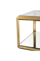 Brass Glass Box Side Table | Eichholtz Callum | Oroatrade.com