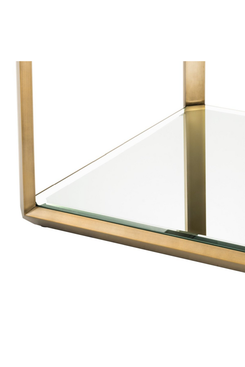 Brass Glass Box Side Table | Eichholtz Callum | Oroatrade.com