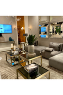 Brass Glass Box Side Table | Eichholtz Callum | Oroatrade.com