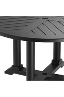 Black Round Outdoor Dining Table | Eichholtz Bell Rive S | Oroatrade.com
