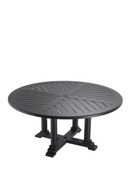 Black Round Outdoor Dining Table | Eichholtz Bell Rive | Oroatrade.com