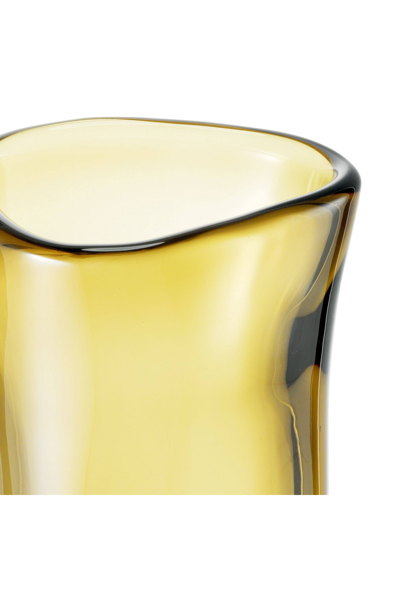 Yellow Hand Blown Glass Vase | Eichholtz Corum M | OROA TRADE