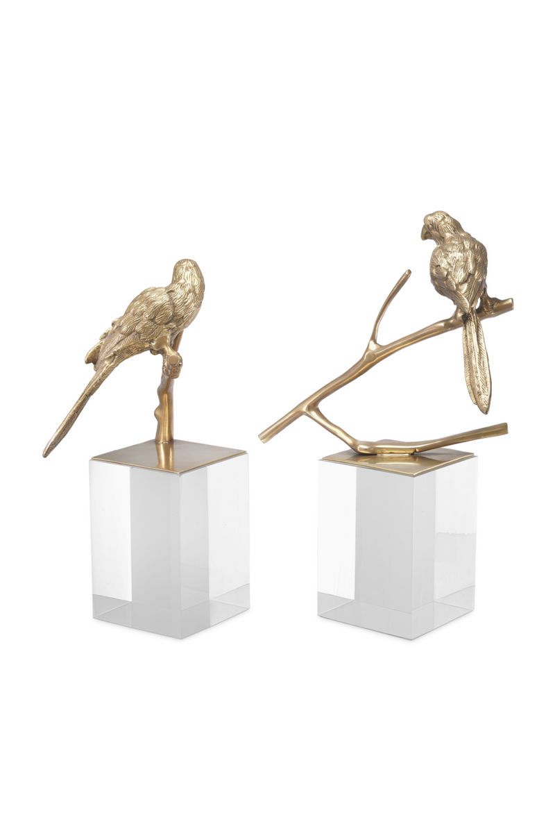 Antique Brass Bird Figurine Set (2) - Eichholtz Morgana | OROA TRADE