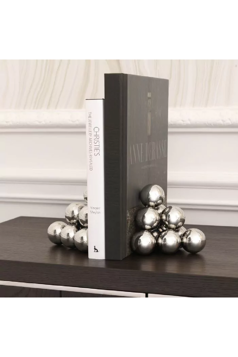 Polished Stainless Steel Abstract Bookend (Set of 2) | Eichholtz Carioca | Oroatrade.com