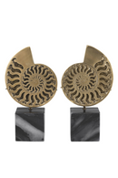 Vintage Brass Object Set of 2  | Eichholtz Ammonite | Oroatrade.com