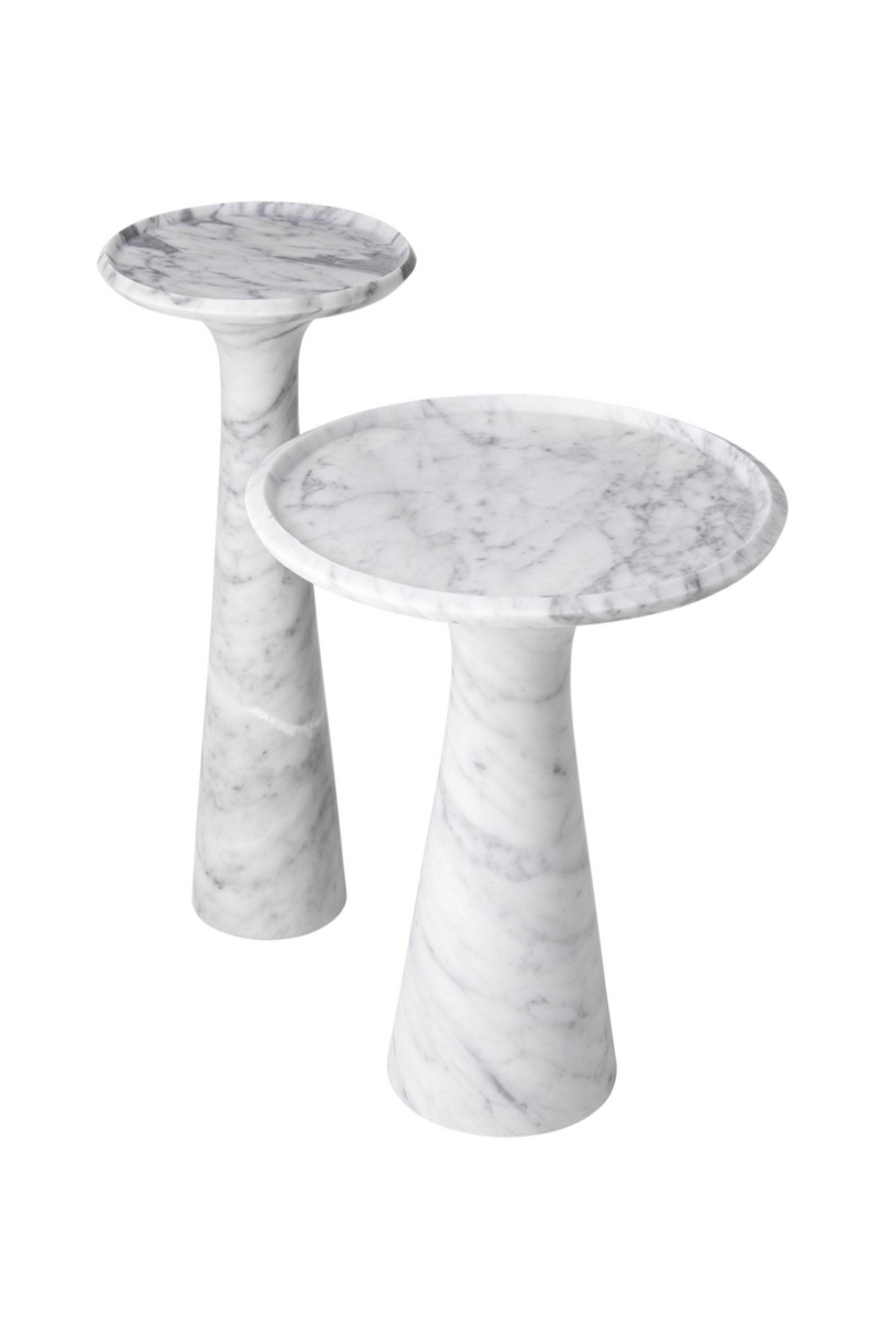 White Marble Side Table | Eichholtz Pompano | OROA TRADE