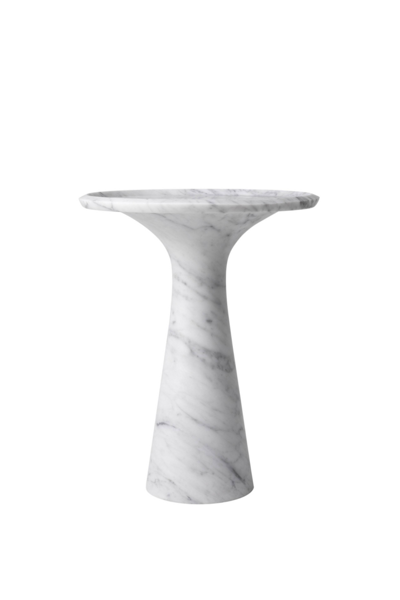 White Marble Side Table S | Eichholtz Pompano | OROATRADE.com