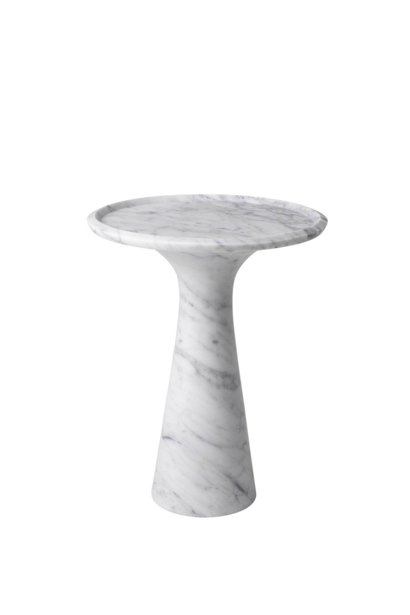 White Marble Side Table S | Eichholtz Pompano | OROATRADE.com