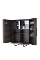 Mocha Straight Oak Veneer Wine Cabinet | Eichholtz Harrison | OROA TRADE