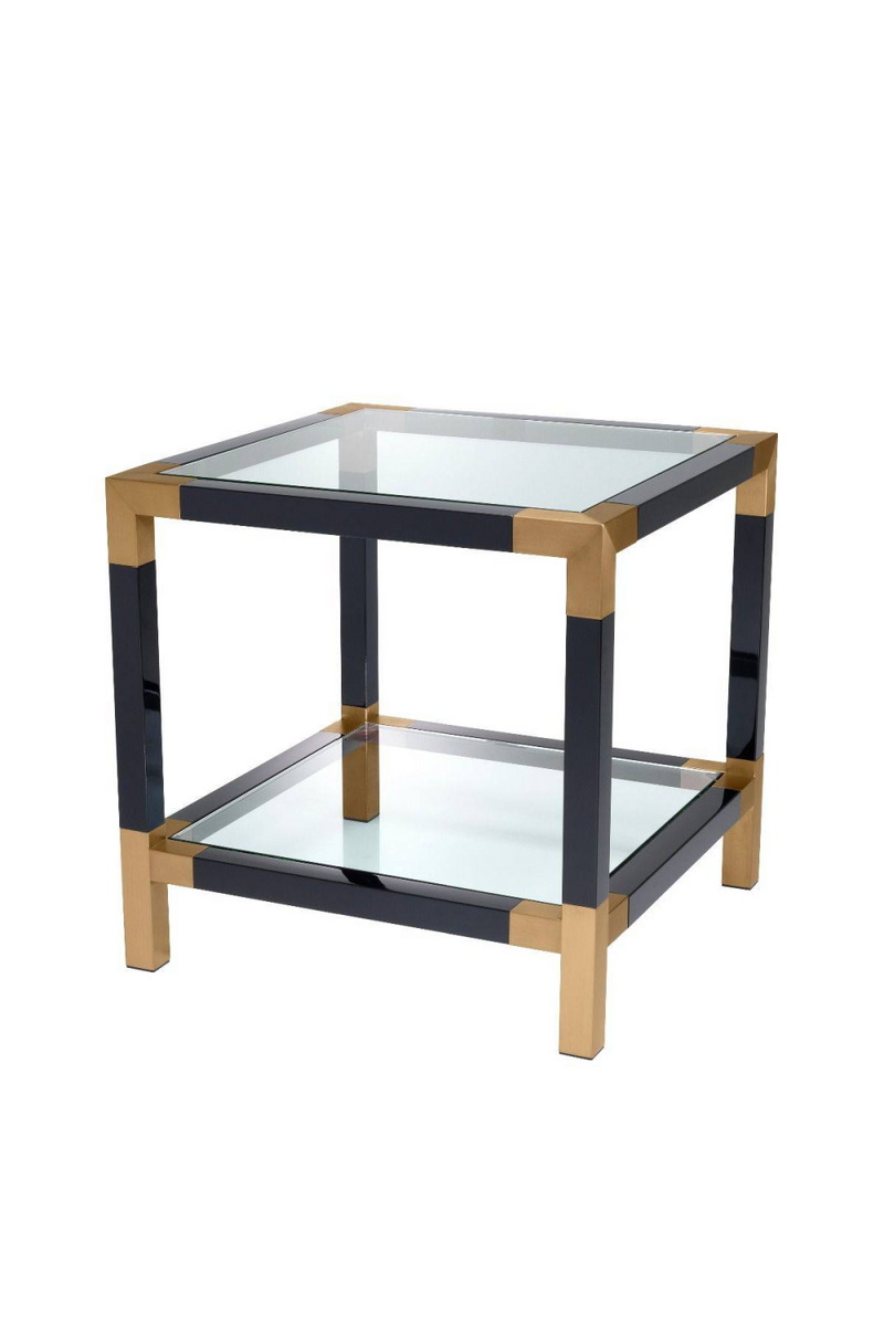 Black Clear Glass Side Table | Eichholtz Royalton | OROA TRADE