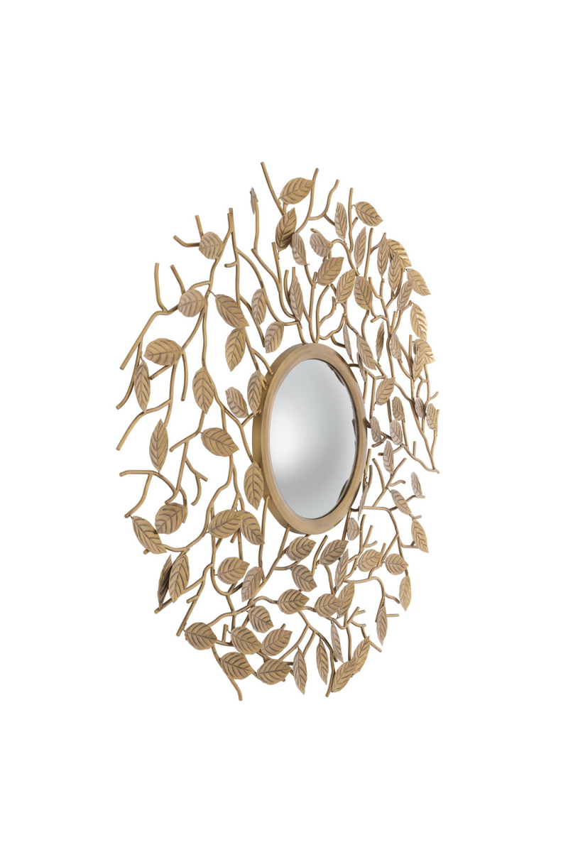 Vintage Brass Wreath Decorative Mirror | Eichholtz Fiona | OROA TRADE
