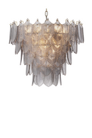 Smoked Glass Layered Chandelier | Eichholtz Verbier | Oroatrade.com