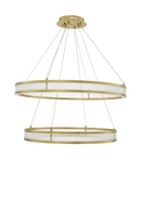 Brass Double Ring LED Chandelier | Eichholtz Damien | OROA TRADE