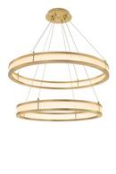 Brass Double Ring LED Chandelier | Eichholtz Damien | OROA TRADE