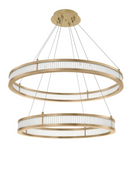 Brass Double Ring LED Chandelier | Eichholtz Damien | OROA TRADE