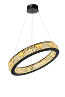 Black Ring Crystal Glass Chandelier L | Vancouver | OROA TRADE