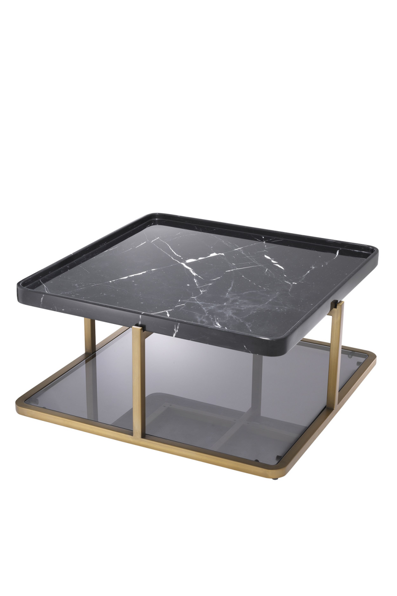 Square Black Marble Coffee Table | Eichholtz Grant | OROA TRADE
