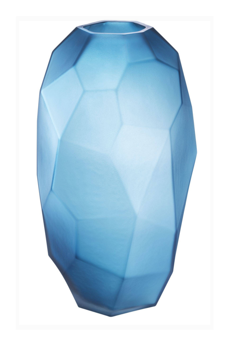 Gorgeous Blue Hand Blown Glass Vase - Eichholtz Fly L | OROATRADE.com