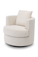 Cream Bouclé Swivel Chair | Eichholtz Felix | Oroatrade.com
