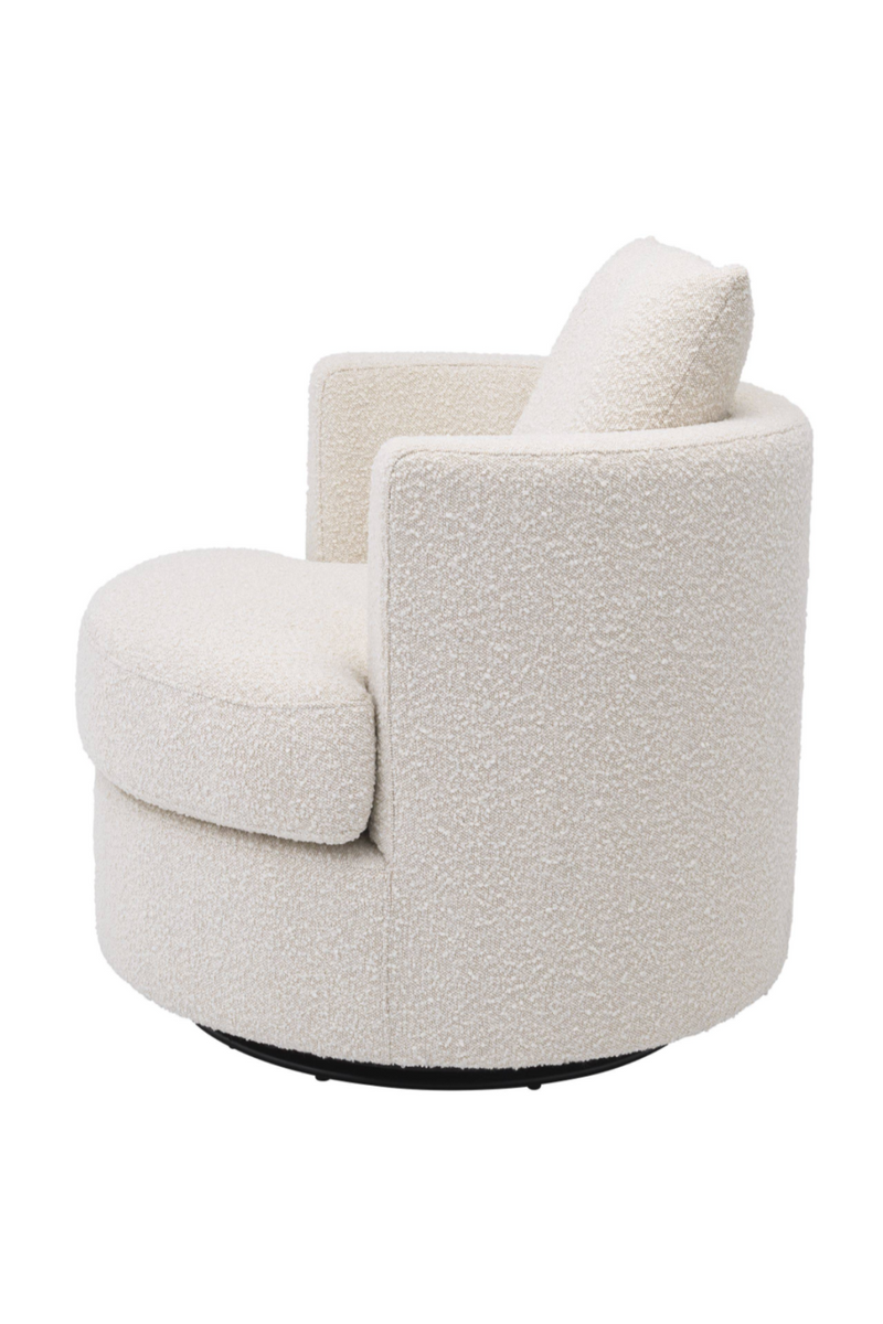Cream Bouclé Swivel Chair | Eichholtz Felix | Oroatrade.com