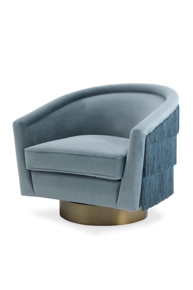Blue Velvet Swivel Chair | Eichholtz Le Vante |