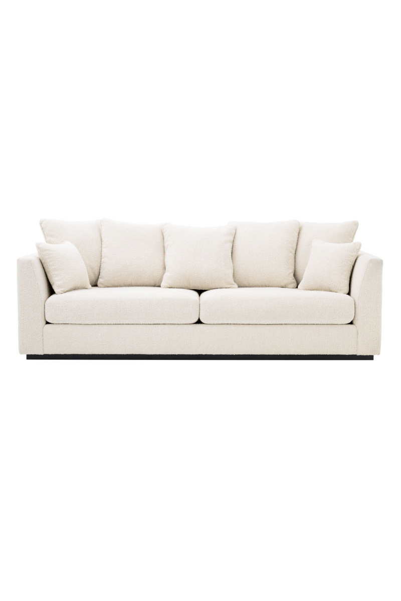 Cream Bouclé Sofa With Cushions | Eichholtz Taylor | Oroatrade.com