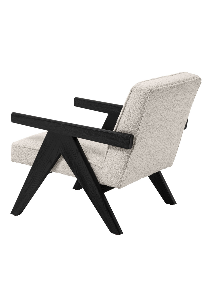 Bouclé Wooden Framed Lounge Chair | Eichholtz Greta | Oroatrade.com