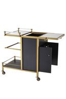 Brass and Black Oak Trolley | Eichholtz Eiffel | Oroatrade.com