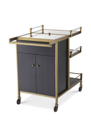 Brass and Black Oak Trolley | Eichholtz Eiffel | Oroatrade.com