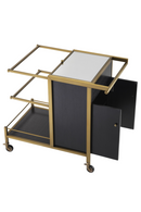 Brass and Black Oak Trolley | Eichholtz Eiffel | Oroatrade.com