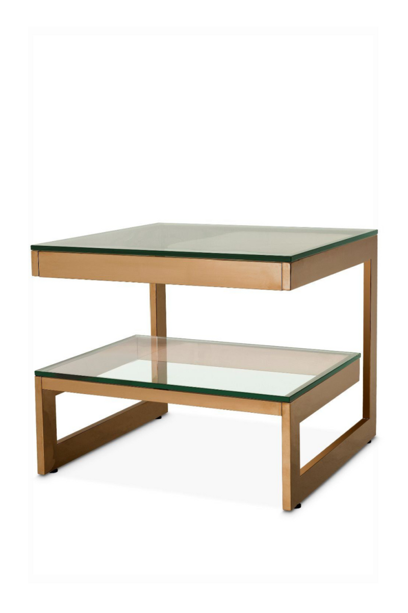 Brushed Brass Square Side Table | Eichholtz Gamma | OROA TRADE