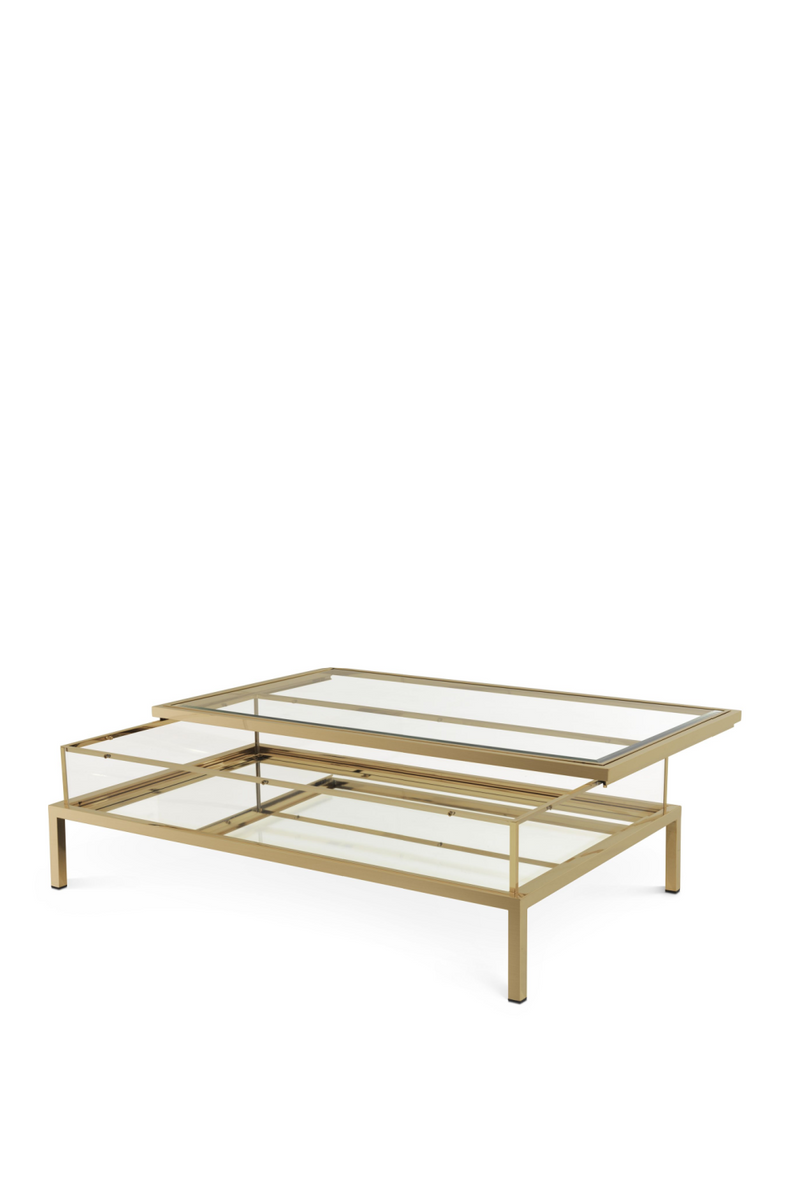 Brushed Brass Sliding-Top Coffee Table | Eichholtz Harvey | OROA TRADE