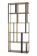 Brass 5 Shelf Display Cabinet | Eichholtz Clio | Oroatrade.com