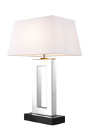 Nickel Finish Geometric Base Table Lamp | Eichholtz Arlington  | OROA TRADE