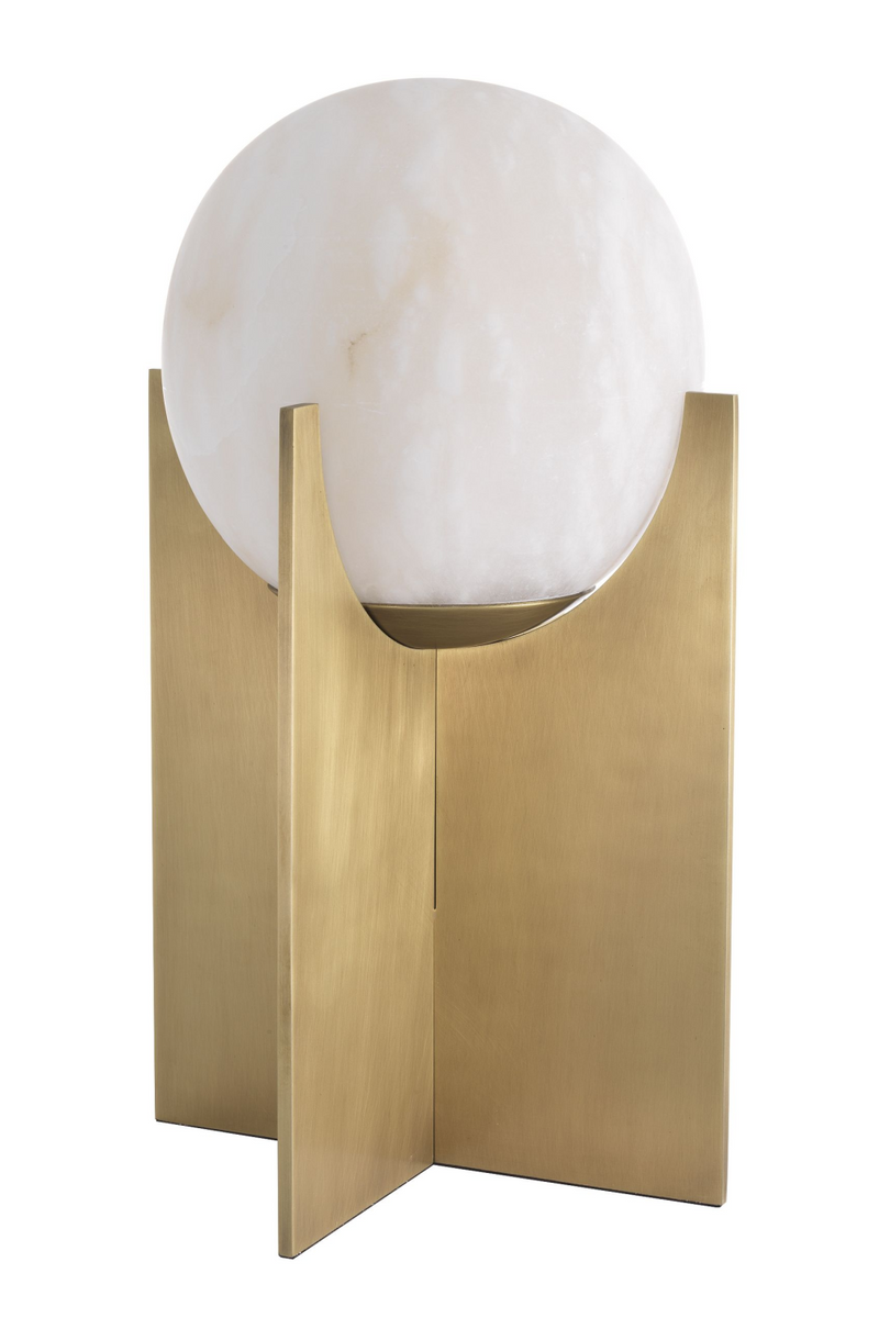 Brass Alablaster Globe Table Lamp | Eichholtz Scorpios | OROATRADE.com